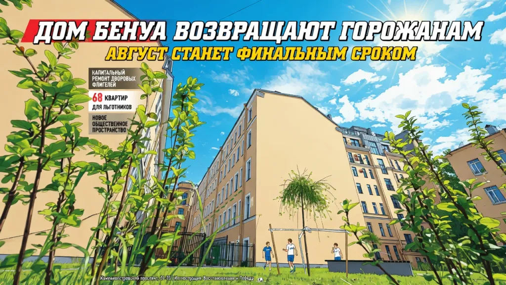 Дом Бенуа возвращают горожанам. Август станет финальным сроком